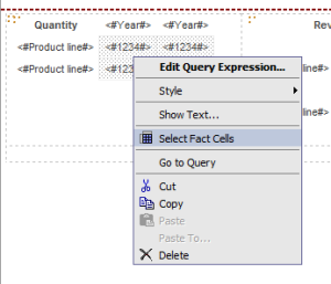 Figure 10 - Select Fact Cells