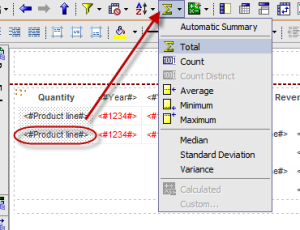 Figure 11 - Create a Total Row