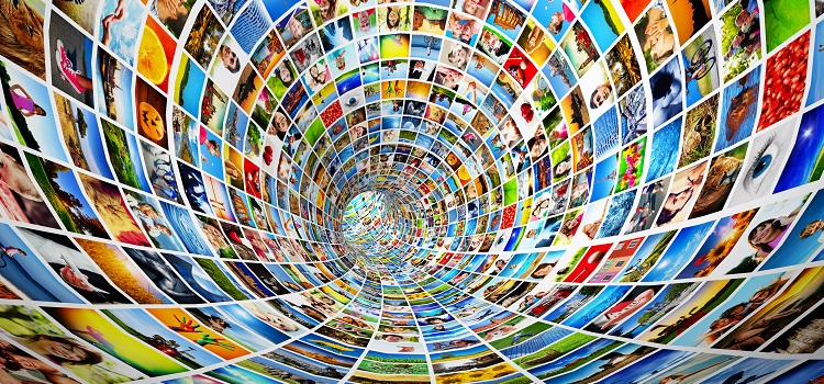 tunnel of photographs