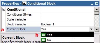 current block variable setting