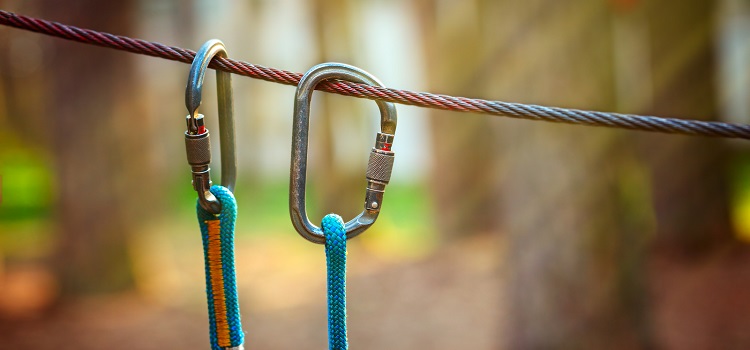 spss statistics and r connection carabiners on rope concept