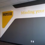 new Ironside logo in foyer