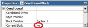 Conditional block No