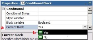 Select Yes, current block