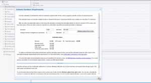 Cognos 10.2.2 Hardware Sizing Wizard output