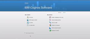 Cognos 10.2.2 Launching data sets 