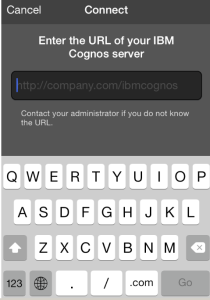 Configure IBM Cognos Mobile App