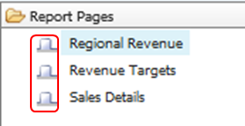  Tabbed report presentation