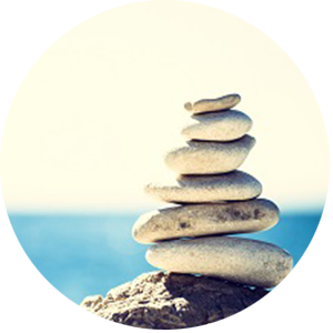 stack of rocks showing balance