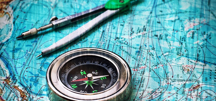 location intelligence map and compass