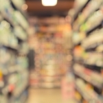 Blurred Store Aisle - Market Basket Analysis