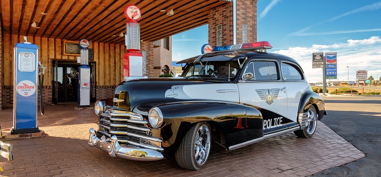 vintage police car