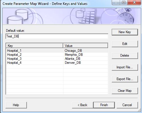 Parameter Map Keys and Values Example