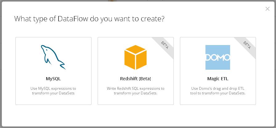 Domo marketing analytics data flow options