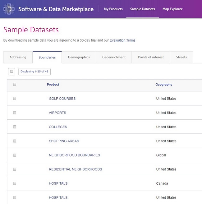 Pitney Bowes Data Marketplace