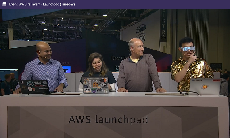 live stream at AWS re:invent