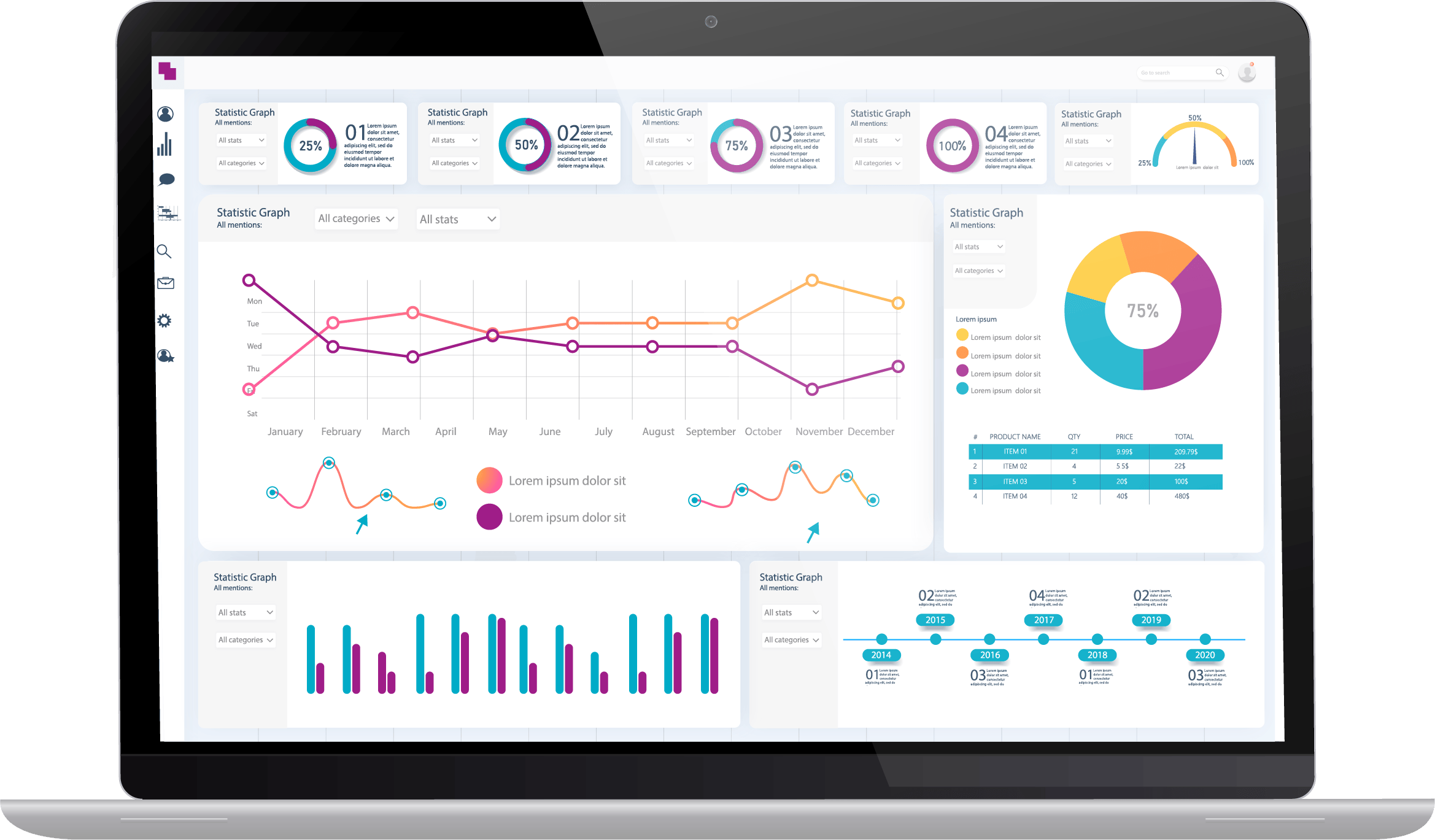 notebook with dashboard example